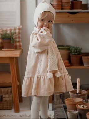 Organic Zoo - picnic dress in almond - New